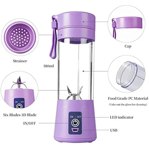 USB Rechargeable Mini Juicer Blender
